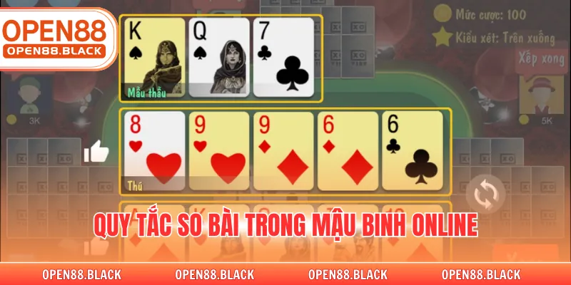 Quy tắc so bài trong mậu binh online